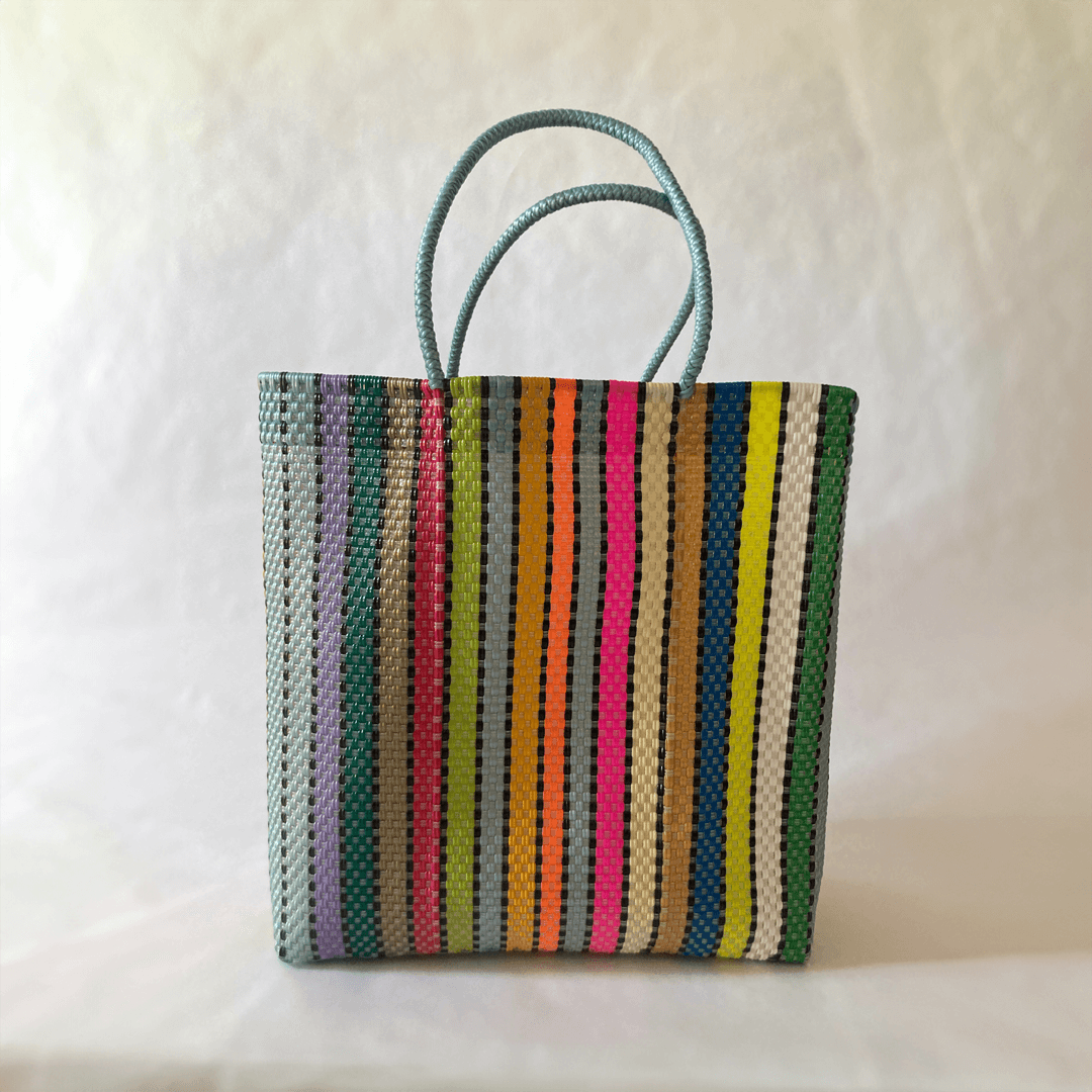 Vertical Rainbow | Handwoven Eco-Friendly Bag