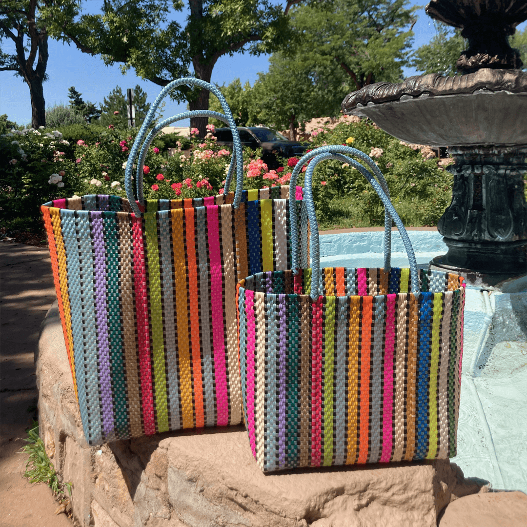 Vertical Rainbow | Handwoven Eco-Friendly Bag
