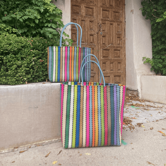 Vertical Rainbow | Handwoven Eco-Friendly Bag